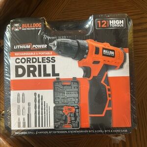 Bulldog Lithium Power 12 Volt Cordless Drill Portable & Rechargeable